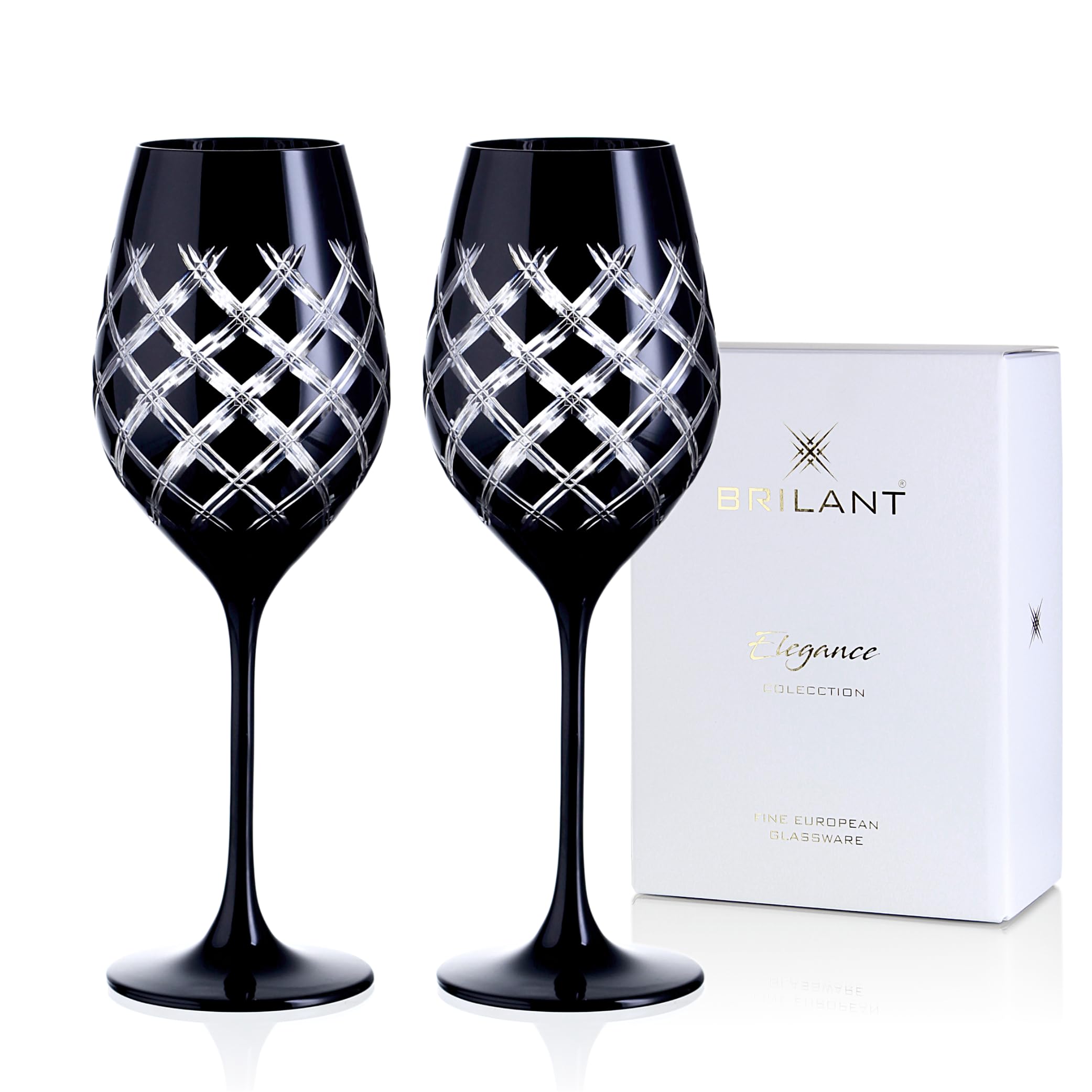Verres à vin noir et blanc Ghost pour vos soirées et dîners chics