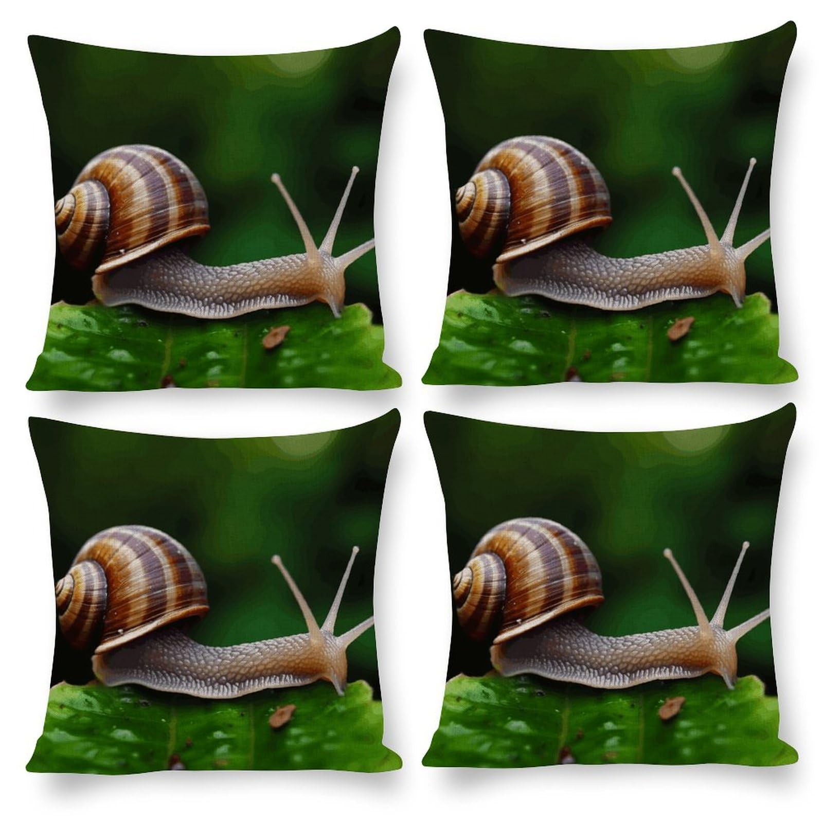 Housse de coussin motif escargot pour sublimer le canapé de votre salon chaleureux