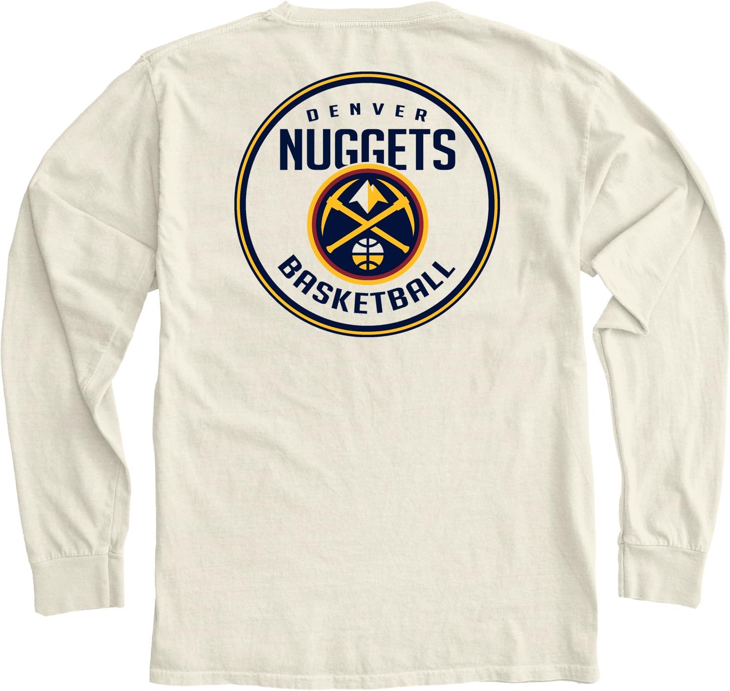 Blue 84 NBA Unisex-Adult NBA Officially Licensed Long Sleeve T-Shirt Ringspun Front/Back Ivory - Image 5