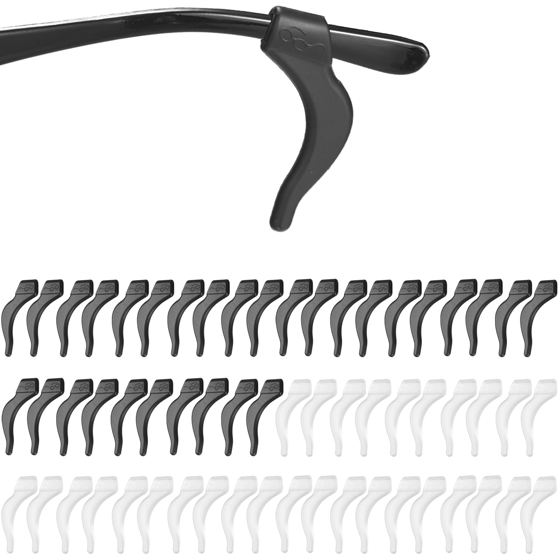 AZFVBQL 30Pairs Glasses Anti-slip Ear Clip, Eyeglasses Retainers for Sunglasses, Sports Eyeglass Ear Grips, Silicone Ear Hook