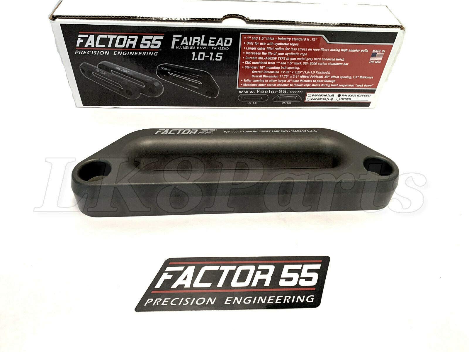 Amazon.co.jp: Factor 55 ホースオフセットフェアリード (厚さ1.5