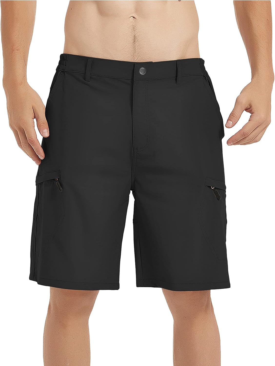 Lesemisi Men's Cargo Shorts Quick Dry Lightweight Camping Hiking Fishing Shorts with 6 Pockets : Sports & Outdoors