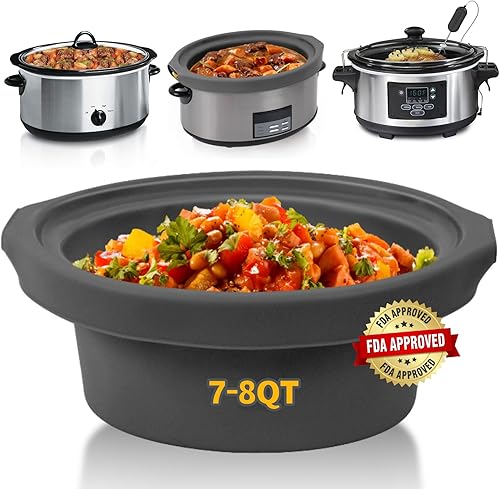 Maywe Tanso - Revestimientos de olla de cocción lenta para olla de cocción lenta de 7 a 8 cuartos de galón, para ollas de cocción lenta ovaladas o