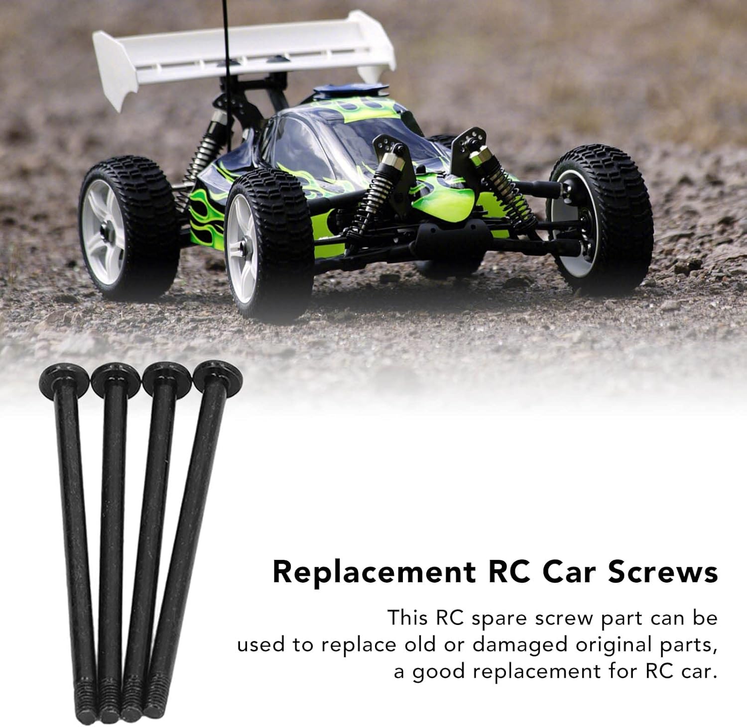RiToEasysports Car Screw Kit, 4 PCS 144010 2159 Spare Screw Kit Replacement Screw Parts for WLtoys 144010 144002 124016 124017 Car
