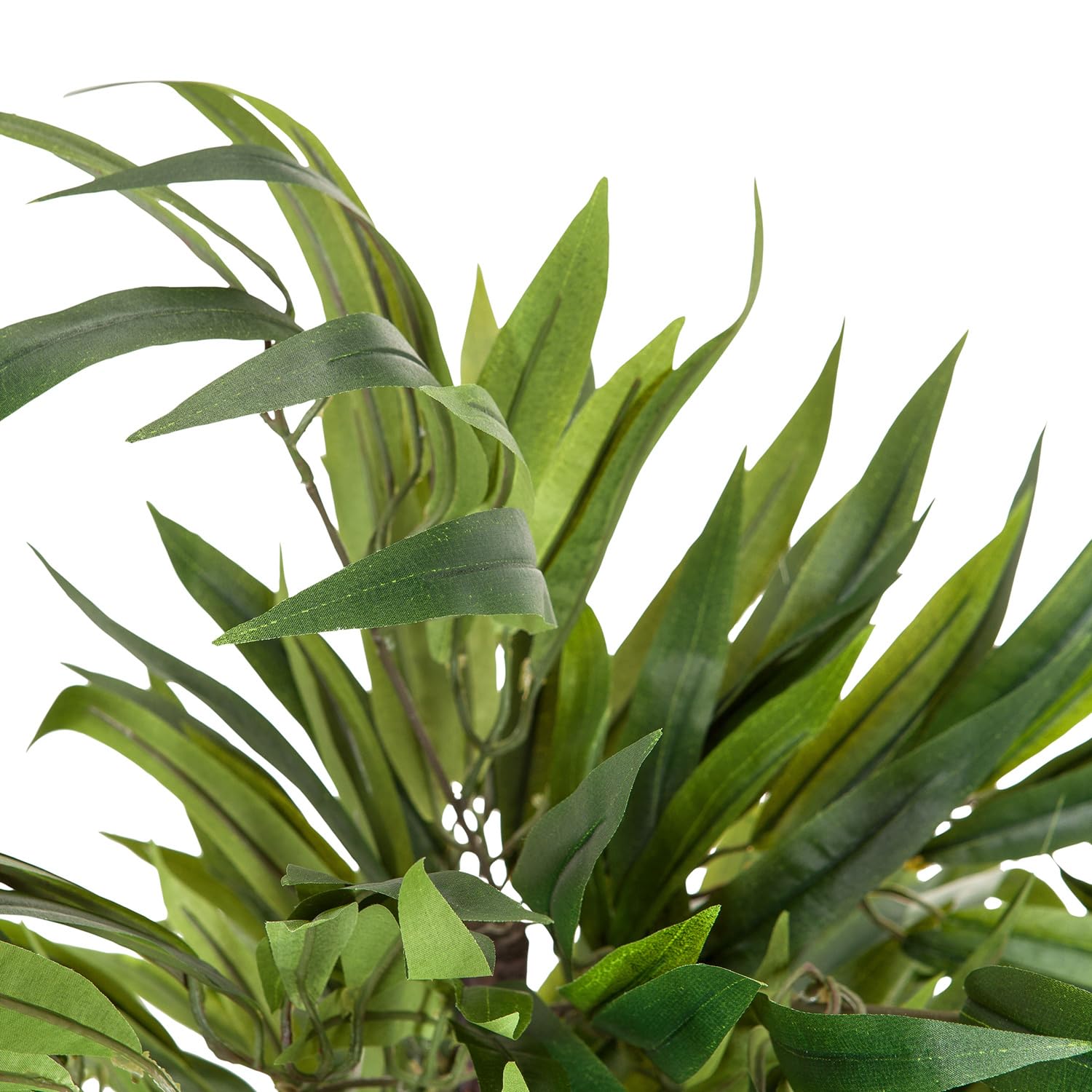 hjh OFFICE Plante Artificielle Mango Hauteur 130 cm Vert 588 Feuilles Grande Plante d'intérieur manguier Plante en Pot Arbre Artificiel, 871001