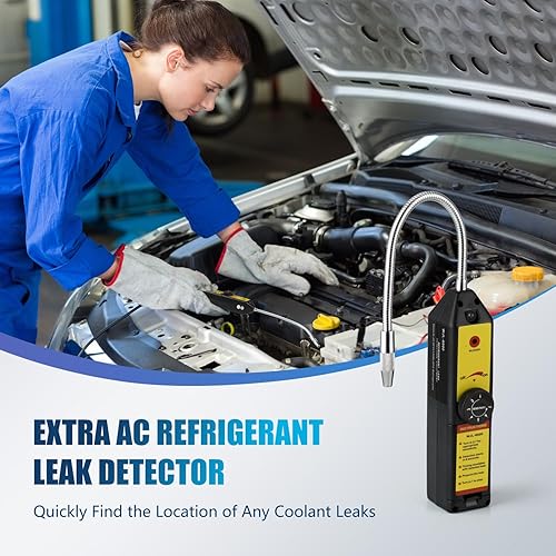 Miniatura 6 de Bomba de vacío PB Motor TECH 4.5CFM 13HP con juego de manómetros de CA R1234yf de 3 vías, detector de fugas, puede roscar, acopladores rápidos y más