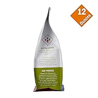 Vista 4 de Klatch Coffee - Mezcla de café descafeinado tostado medio oscuro, 10.93 oz, grano entero
