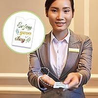 Vista 7 de 2000 sobres para tarjetas de llaves de hotel, funda de crédito, soporte de regalo, paquete de tarjeta de llave de hotel, funda sobre para oficina