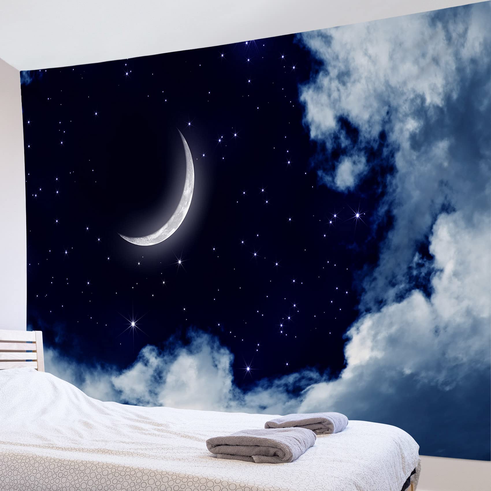 Amazon Co Jp Lb 夜景タペストリー 神秘的な夜空のお月見 三日月と星 おしゃれな壁掛け インテリア ファブリック装飾用品 モダンなアート 多機能 模様替え 部屋 窓カーテン 個性ギフト 新居祝い0x150cm ホーム キッチン Amazon Co Jp Lb 夜景タペストリー 神秘的な夜空のお月見 三日月と星 おしゃれな壁掛け インテリア ファブリック装飾用品 モダンなアート 多機能 模様替え 部屋 窓カーテン 個性ギフト 新居祝い0x150cm ホーム キッチン