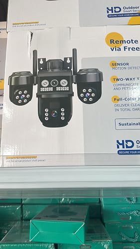 Outdoor Smart Security Solar Camera, HD, Dual Lens, Motion Sensor, Two-Way Talk, Full-Colour Night Vision, Remote Access