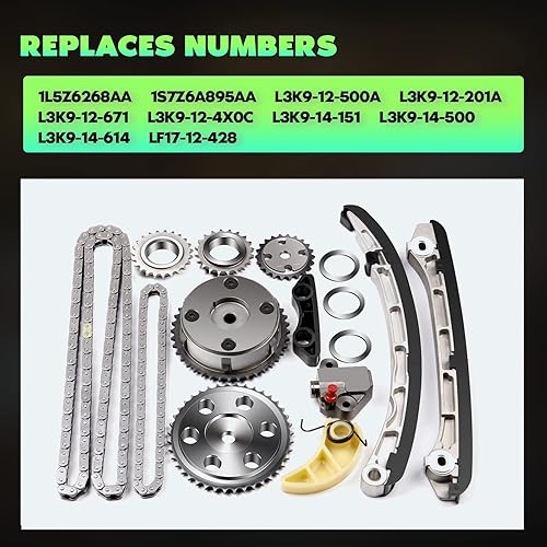 Miniatura 4 de SCITOO 1L5Z6268AA Juego de cadena de distribución del motor reemplaza para Mazda 3 CX-7 6 2.3L