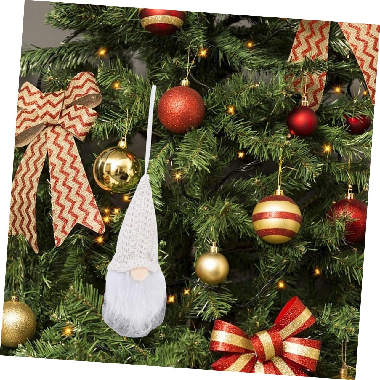 ABOOFAN 18 Piezas muñeca de Navidad decoración Dormitorio muñecos navideños Colgante de encantadores Colgantes de Rodolfo Colgando Adornos muñeco Colgante paño