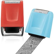 Identity Theft Protection Roller Stamp,Instant Privacy with Pattern Cover