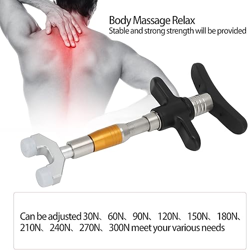 Miniatura 4 de HURRISE Herramienta manual de corrección de ajuste quiropráctico para masaje de espalda de columna vertebral, ajustador de herramienta de ajuste