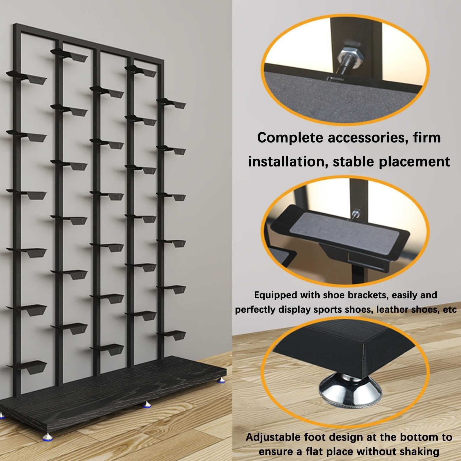 Modernes Metall-Schuhregal für Display & Sto kreativer Eaker-Ständer für Basketballschuhe, Boutique, Verkaufsdisplay, Slish Nizer für Zuhause und Einzelhandel