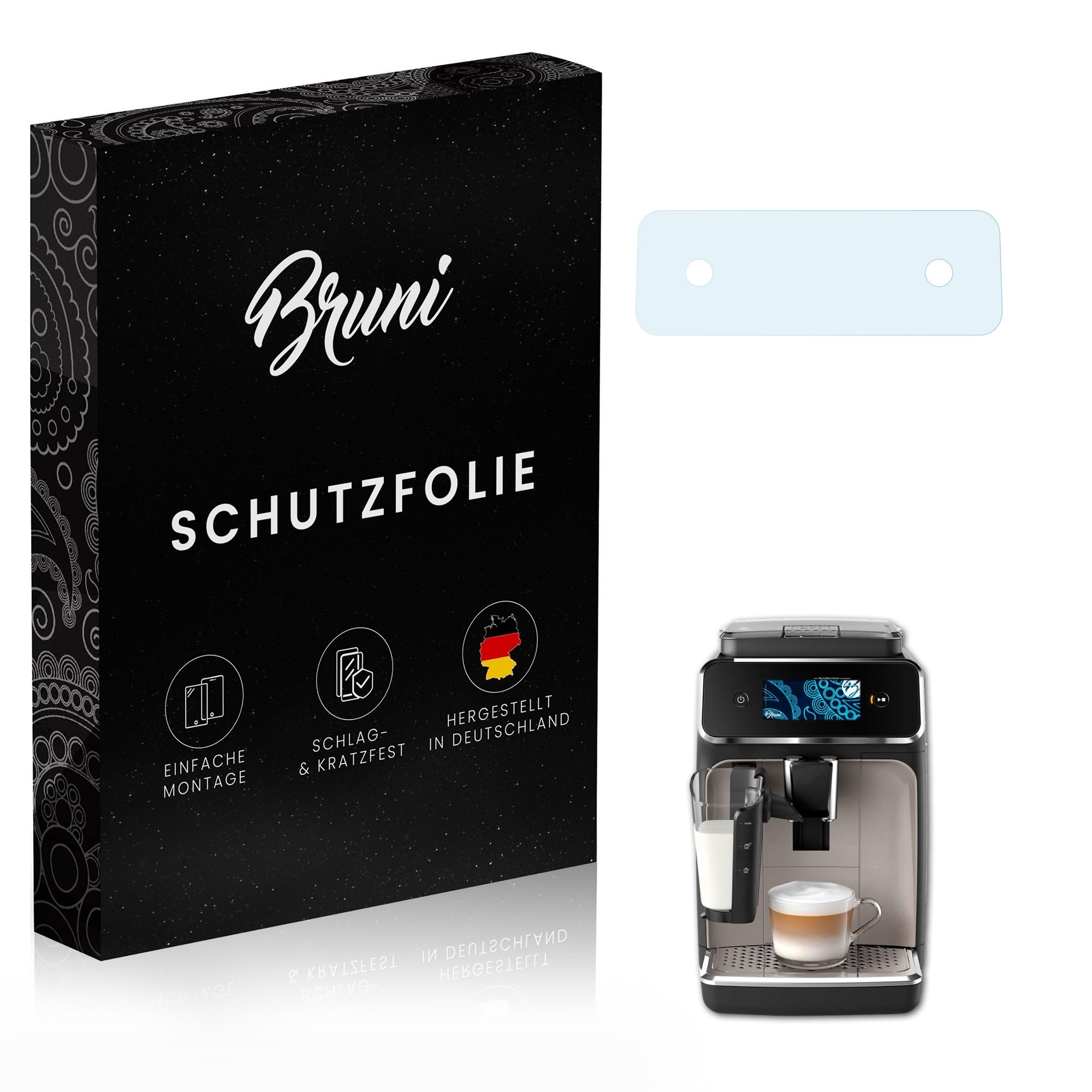 Bruni Screen Protector compatible with Philips Series 2200 EP2235/40 Protector Film, crystal clear Protective Film (2X)