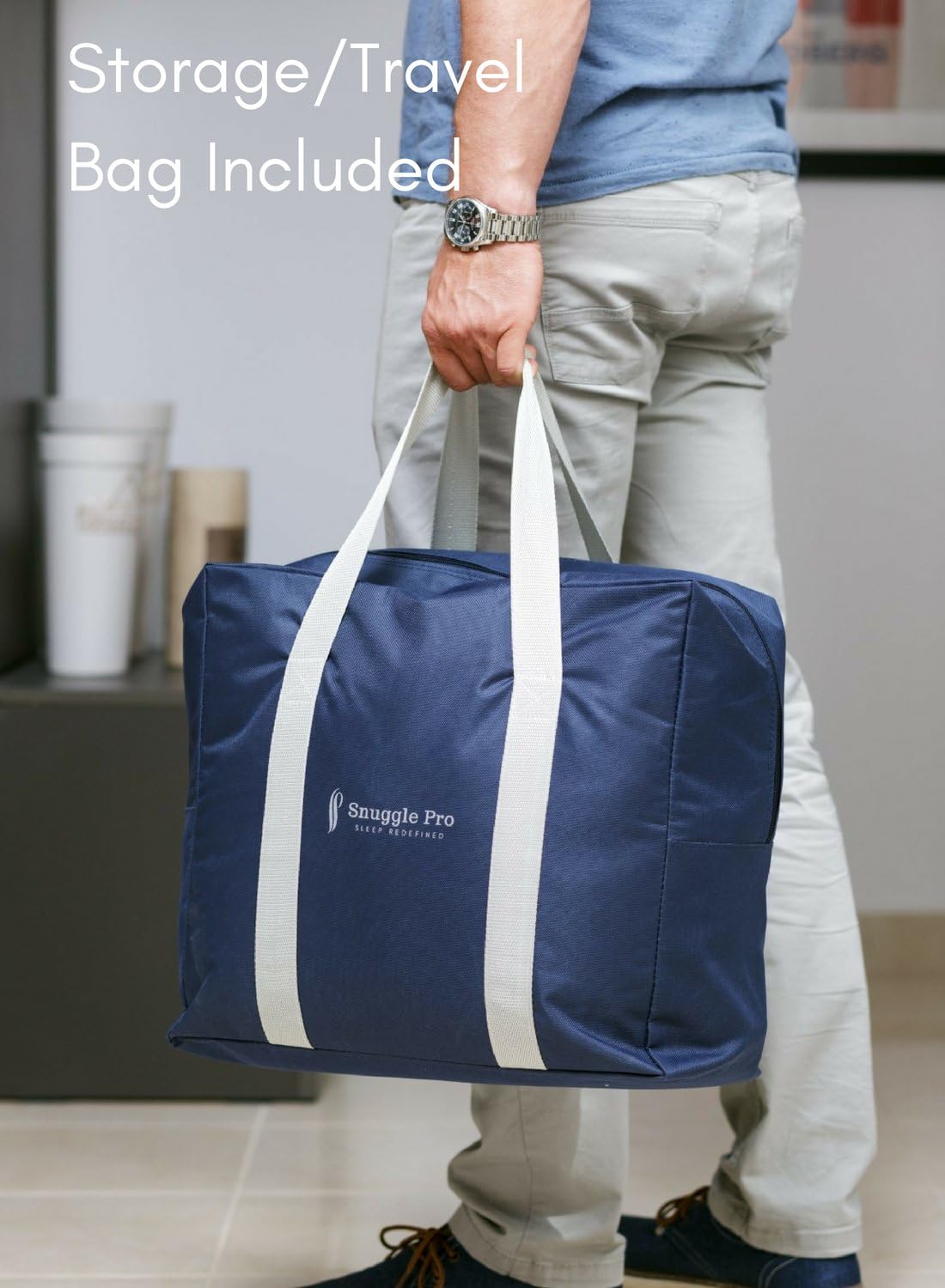 Exсluѕіvе Dіѕсоunt 60% Prісе Snuggle Pro Premium Adult Cooling Weighted Blanket, Large 20lbs (Queen Size 60x80 - Natural Gray), Breathable, Washable, Reversible, Hypoallergenic & Heavy | + 2 Extra Gifts w/Purchase