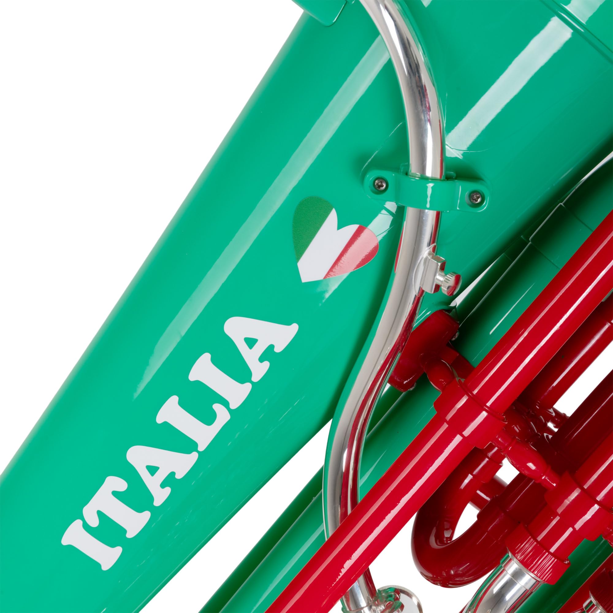 Classic Cantabile KT-30PL MardiBrass Tuba Bb en plastique ABS, léger et stable, pavillon et mécanisme en laiton. Inclus housse et embouchure. Couleur vert.