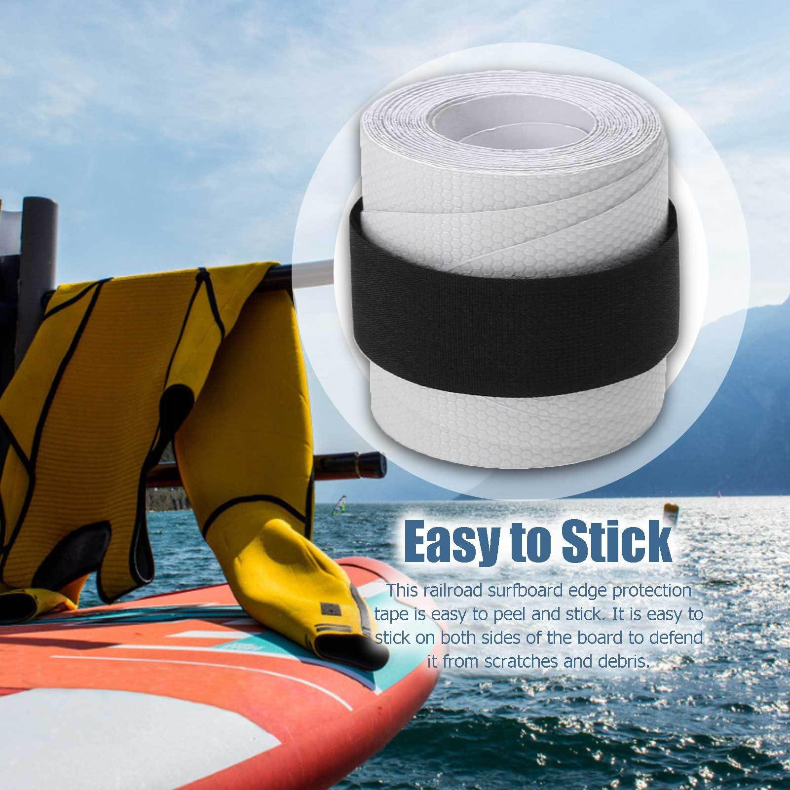 Nastro binario a paddle board - Striscia di protezione del bordo del bordo surf, avvolgimento di protezione adesiva | Film di schermatura anti -scratch resistenti, barriera a terra impermeabile con te