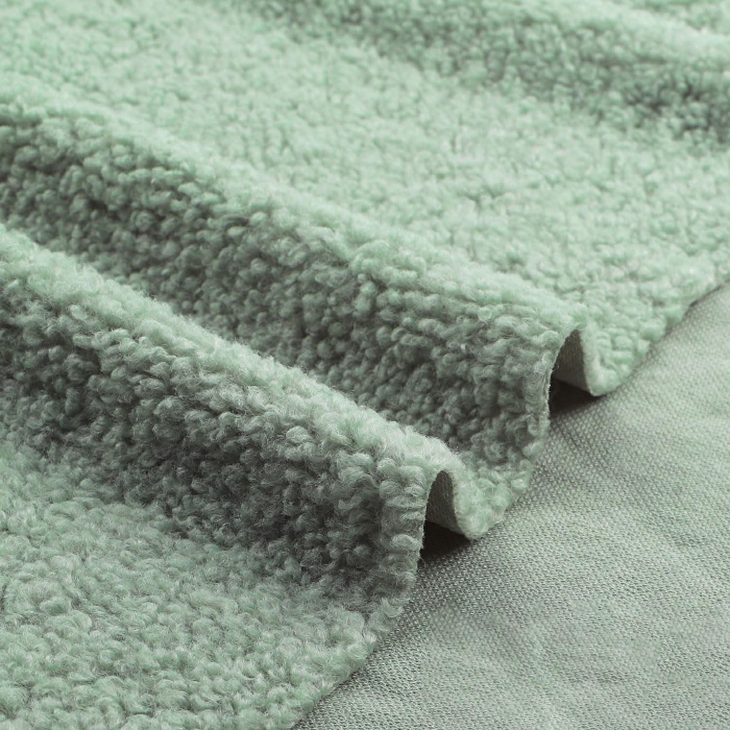 Tissu popeline coton-polyester de 63 pouces de large, doux et respirant, adapté à la doublure des rideaux, de la literie et des jupes(Blue-green,180in*63in(5yd))