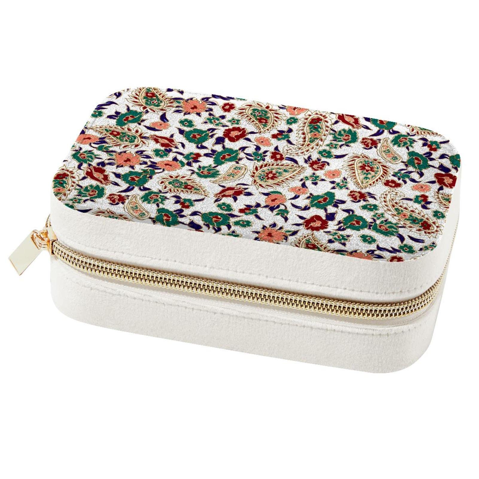 Boîte à bijoux de voyage en fleur pour vos week-ends et vacances