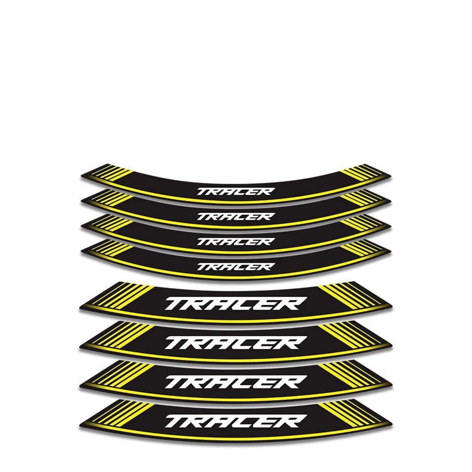 Stickers Motorcycle Accessories Wheel Stickers Reflective Rim Motorbike Waterproof Decals for Tracer 900 700 Gt(Style 4)
