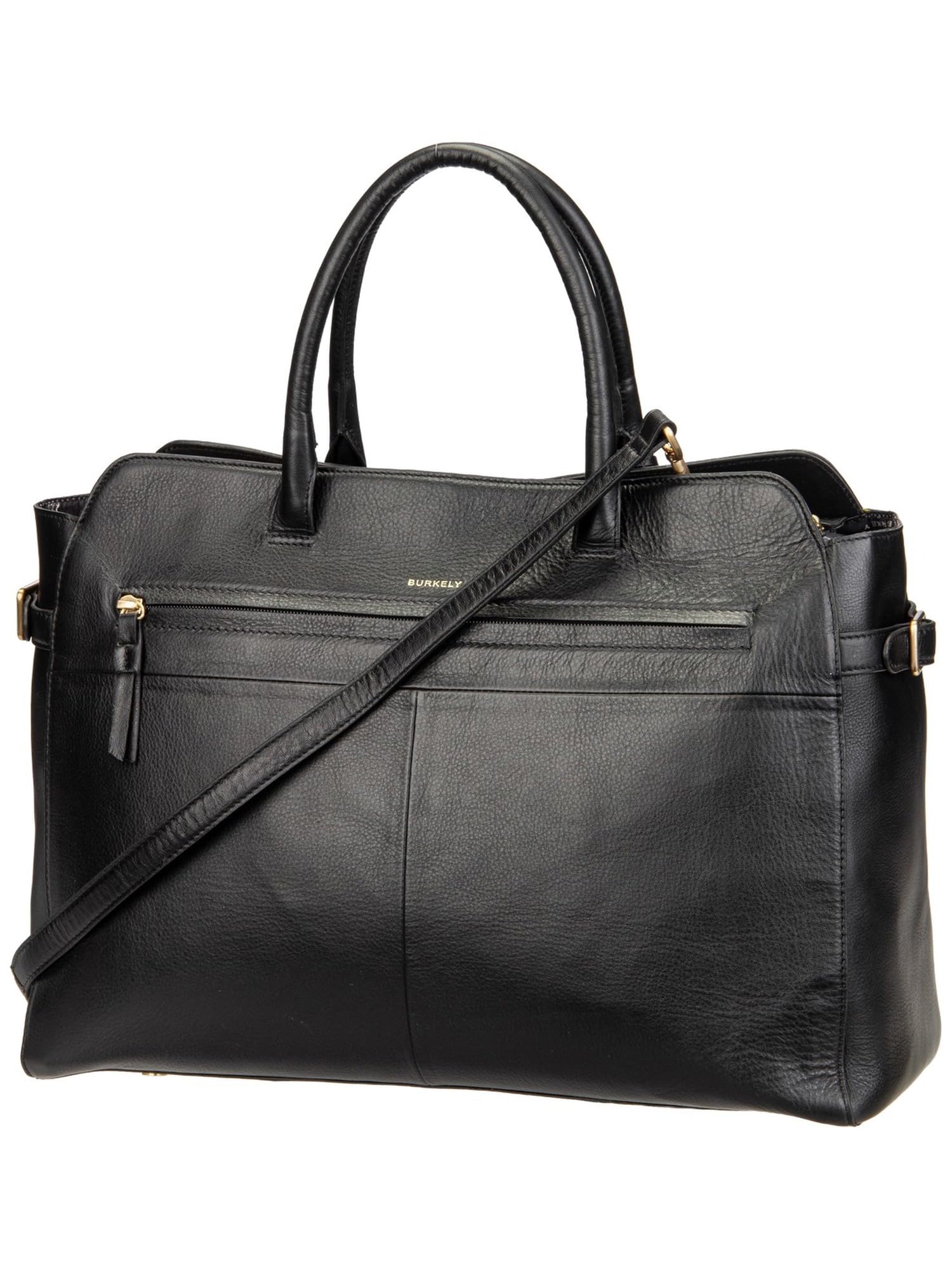 Burkely Cuir serviette sac à main Demi Workbag 15,6" Black noir