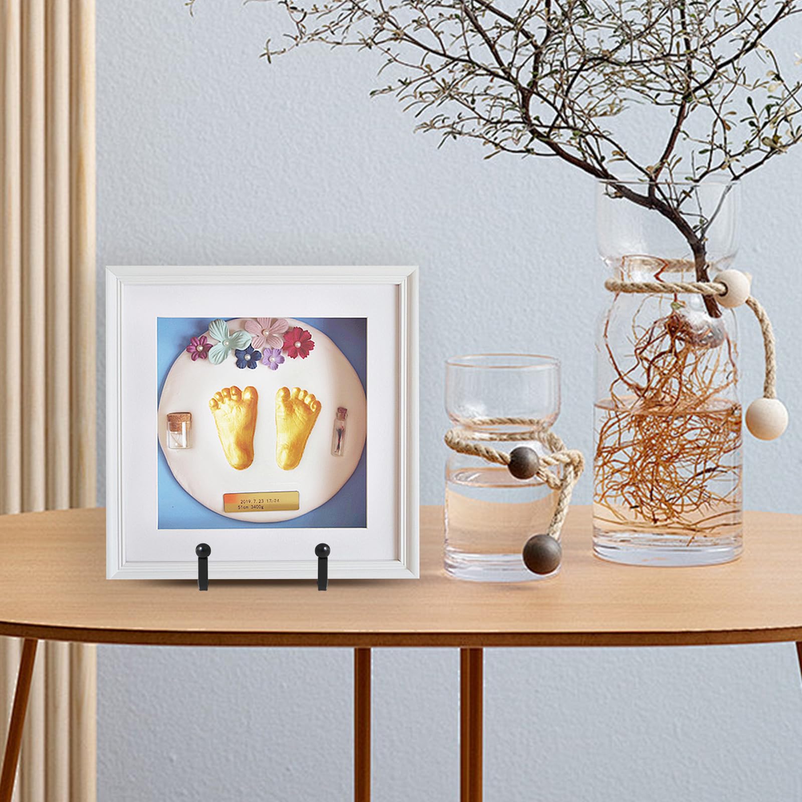 Hetoco (2 stuks) 25,4 cm zwarte ijzeren schildersezels bordenstandaard inklapbare standaard voor presentatie van verzamelborden, schaalstandaard, boeken, borden, dvd, afbeelding