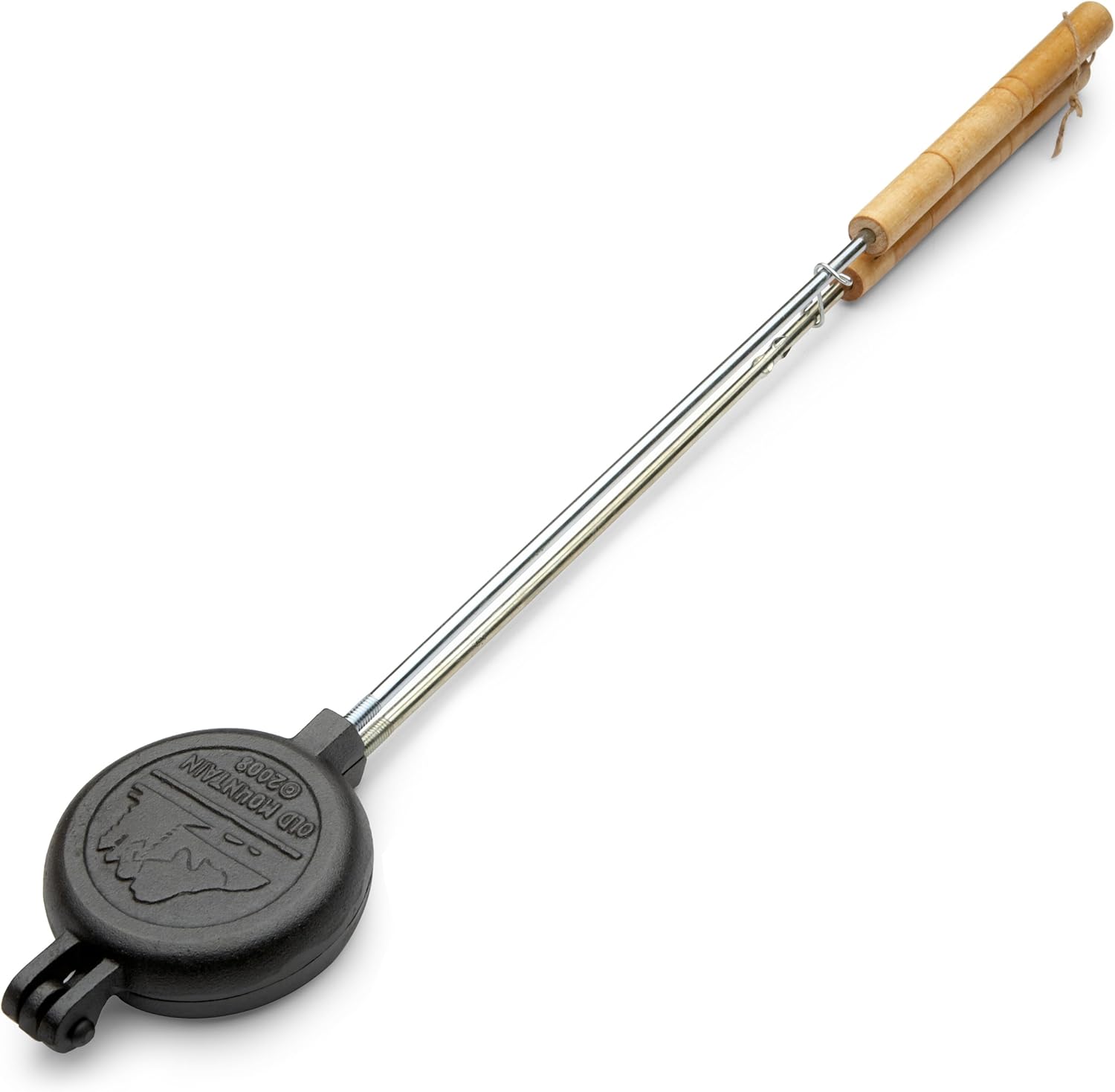 Old Mountain Pre Seasoned Round Pie Iron, 28 Inch Long