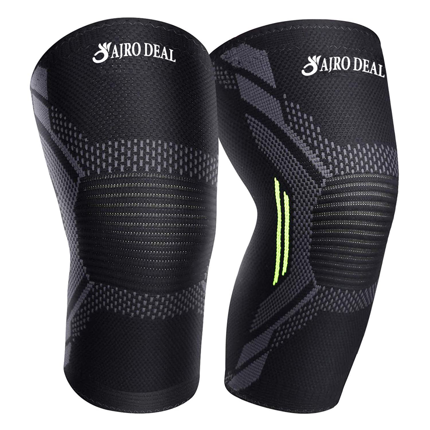 AJRO DEAL 3D Knee Cap Stretchable Knee Brace, Knee Sleeve Anti-slip Design For Injury Protection, Recovery, Arthritis, Pain Relief, Running, Gym, Cycling Best Fit For Men & Women (SIZE- S) (B0C1ZFP1T5) Amazon Price History, Amazon Price Tracker