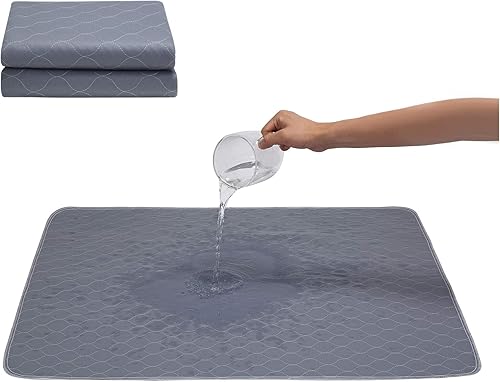 JdPet - Almohadillas lavables para orina de perros + guantes de aseo gratis Almohadillas reutilizables para Whelping, alfombrilla impermeable