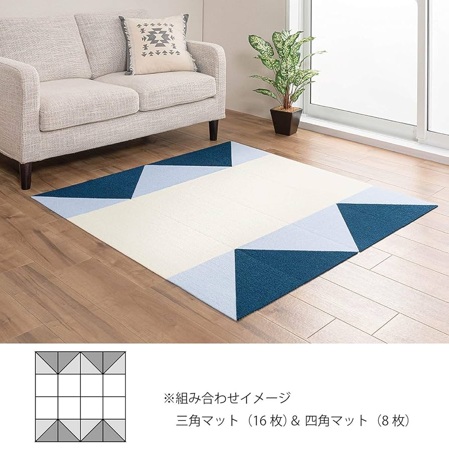 ジョイントマット58枚　撥水加工、粘着シート　ペットマットにも ジョイントマット56枚撥水加工、粘着シートペットマットにも