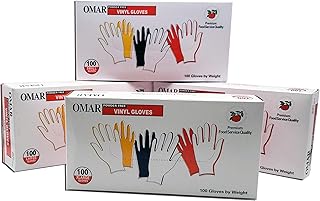 Omar Powder-Free Vinyl Gloves 100 Count