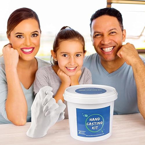 Miniatura 4 de Kit de fundición de manos, kit de moldeo de estatua de yeso y kits de fundición de mano para 2 adultos, bodas, amigos, aniversario, kit de fundición