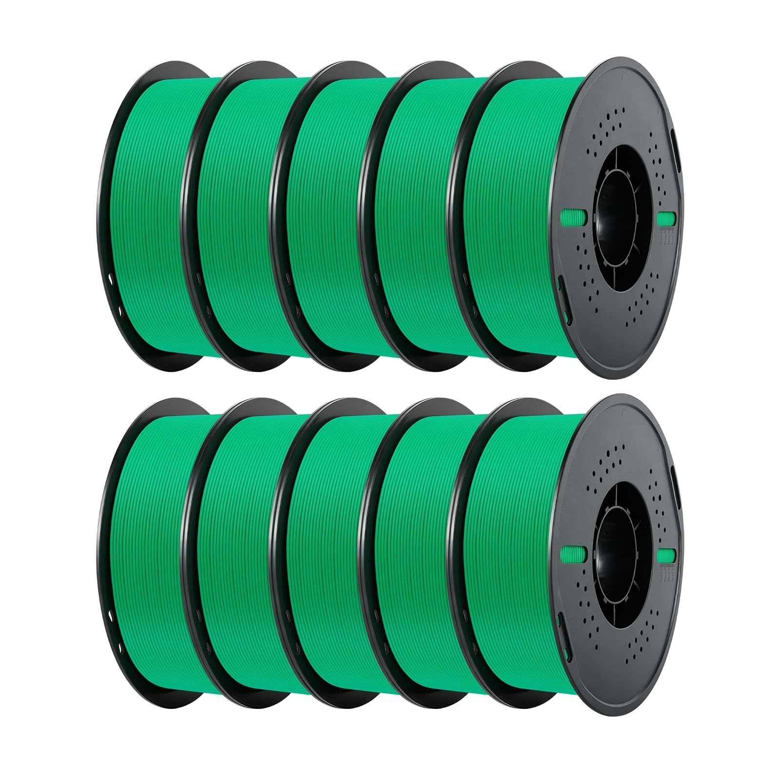 KINGROON PLA 3D Printer Filament 1.75mm, Forest Green, 10kg (10 x 1kg)