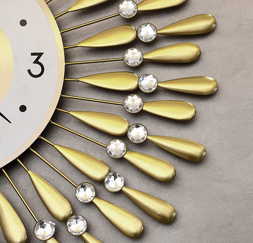 Orologio da parete in legno di ulivo muschioso conservato con struttura