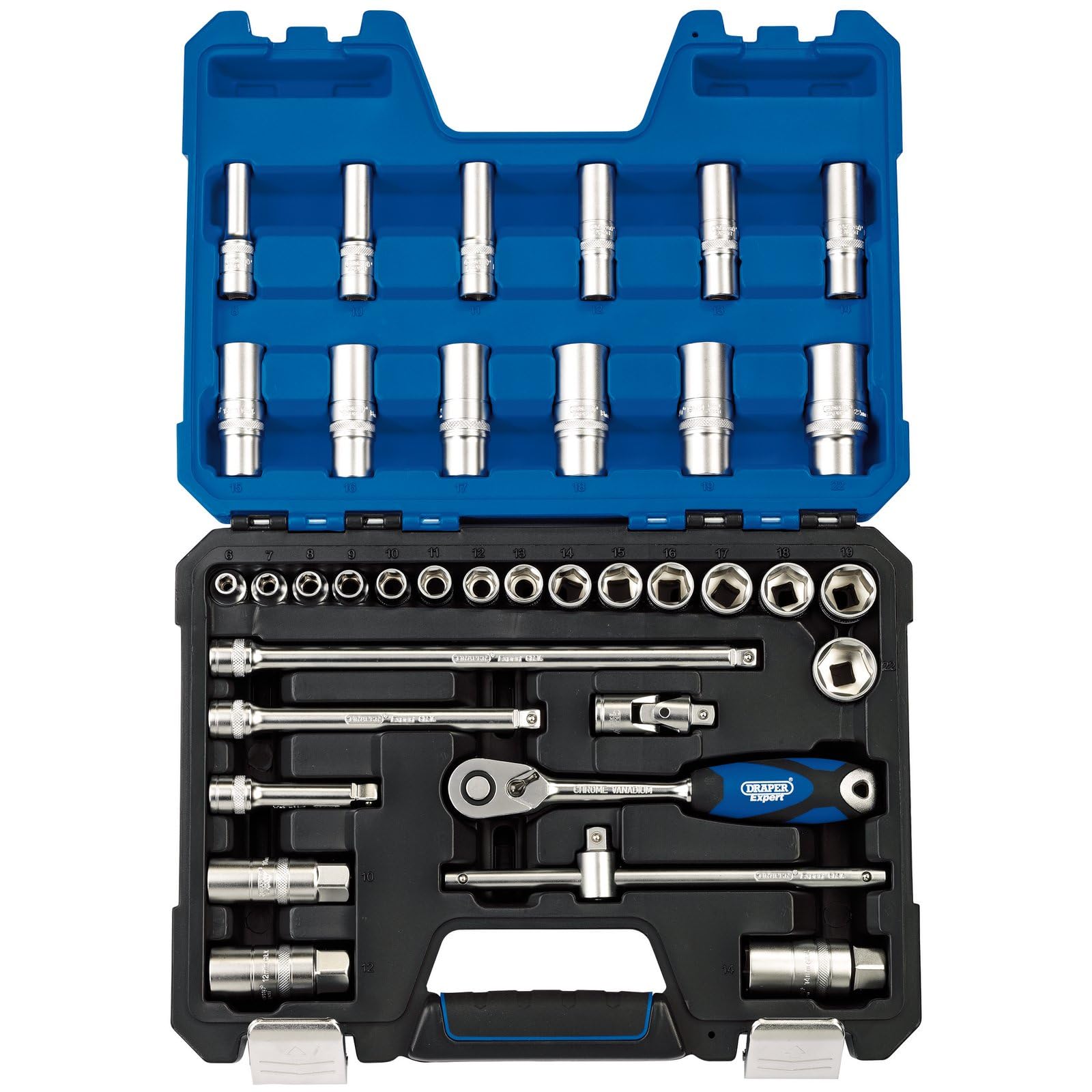 Draper 36 Piece 3/8" Drive Hex Socket Set Metric