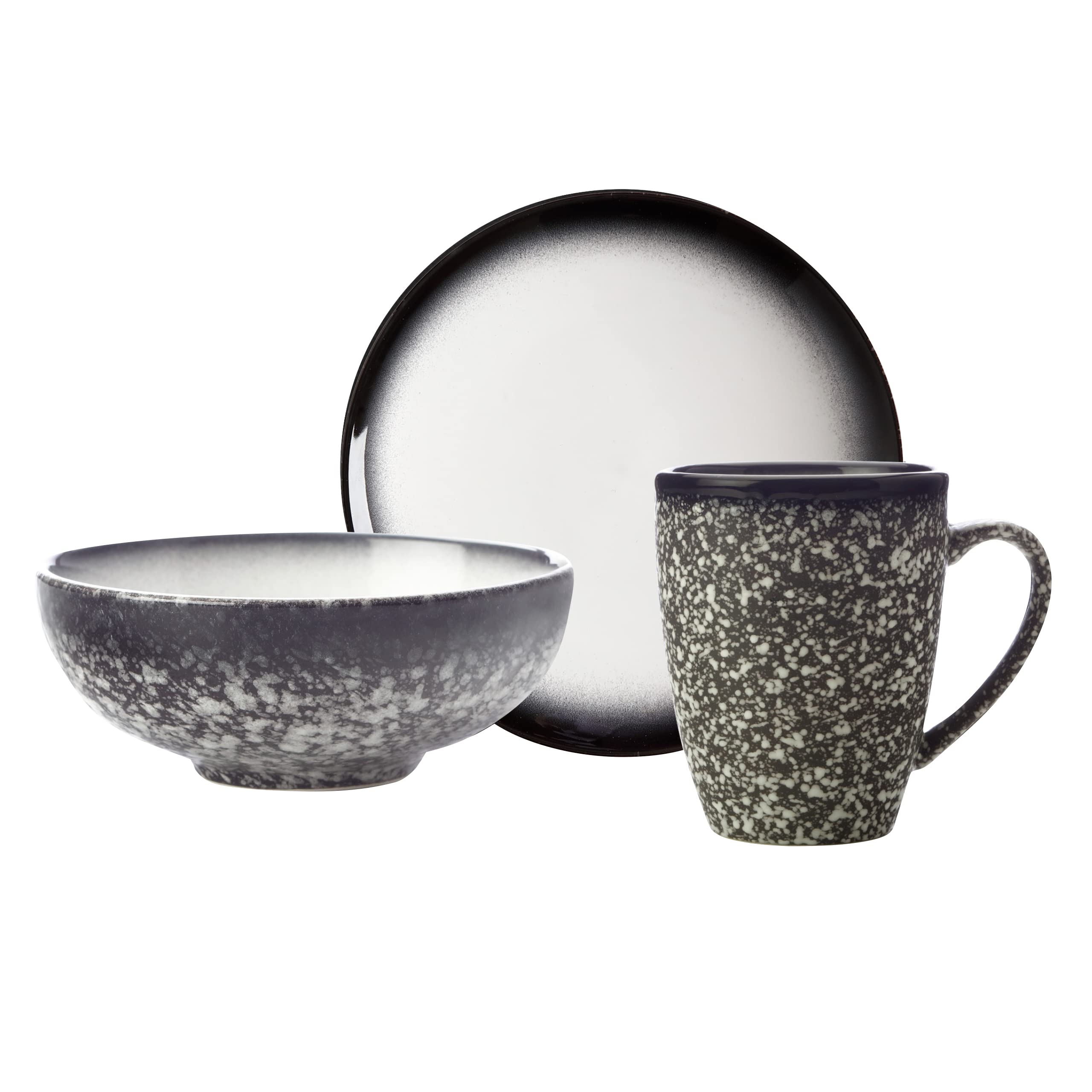 Maxwell & Williams AY0003-03 Frühstück-Set 3-tlg – Teller, Schale, Becher – Tint – Hellblau – Keramik in Geschenkbox