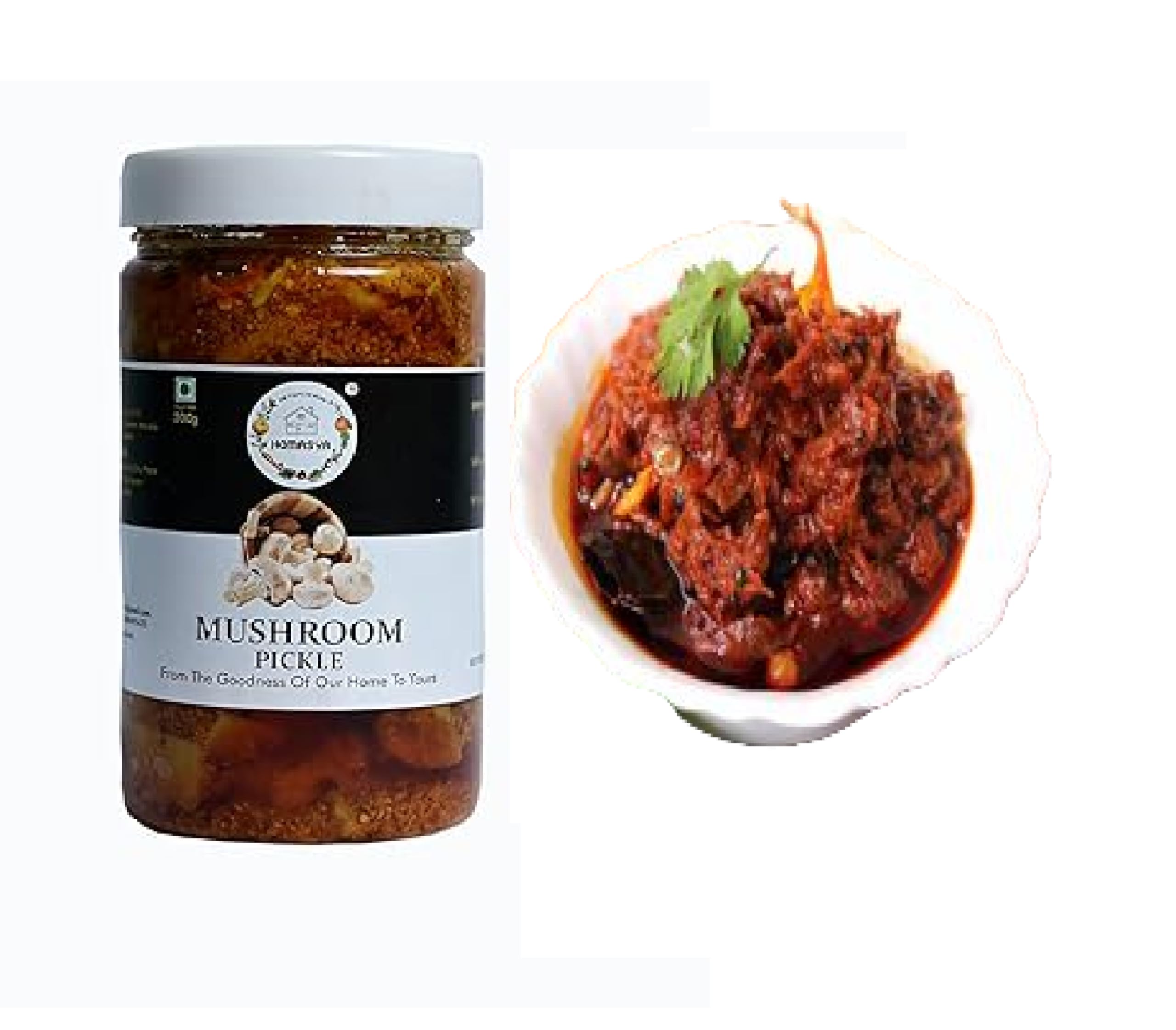 Homasya Button Mushroom Pickle | Homemade Mushroom Achar Bottle 200g (B09SHFDHLB) Amazon Price History, Amazon Price Tracker