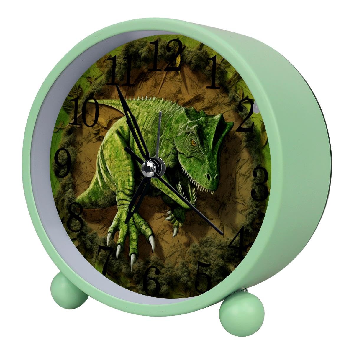 Luoweisi Alarm Clock 3D Dinosaur, Silent Non-Ticking with Night Light