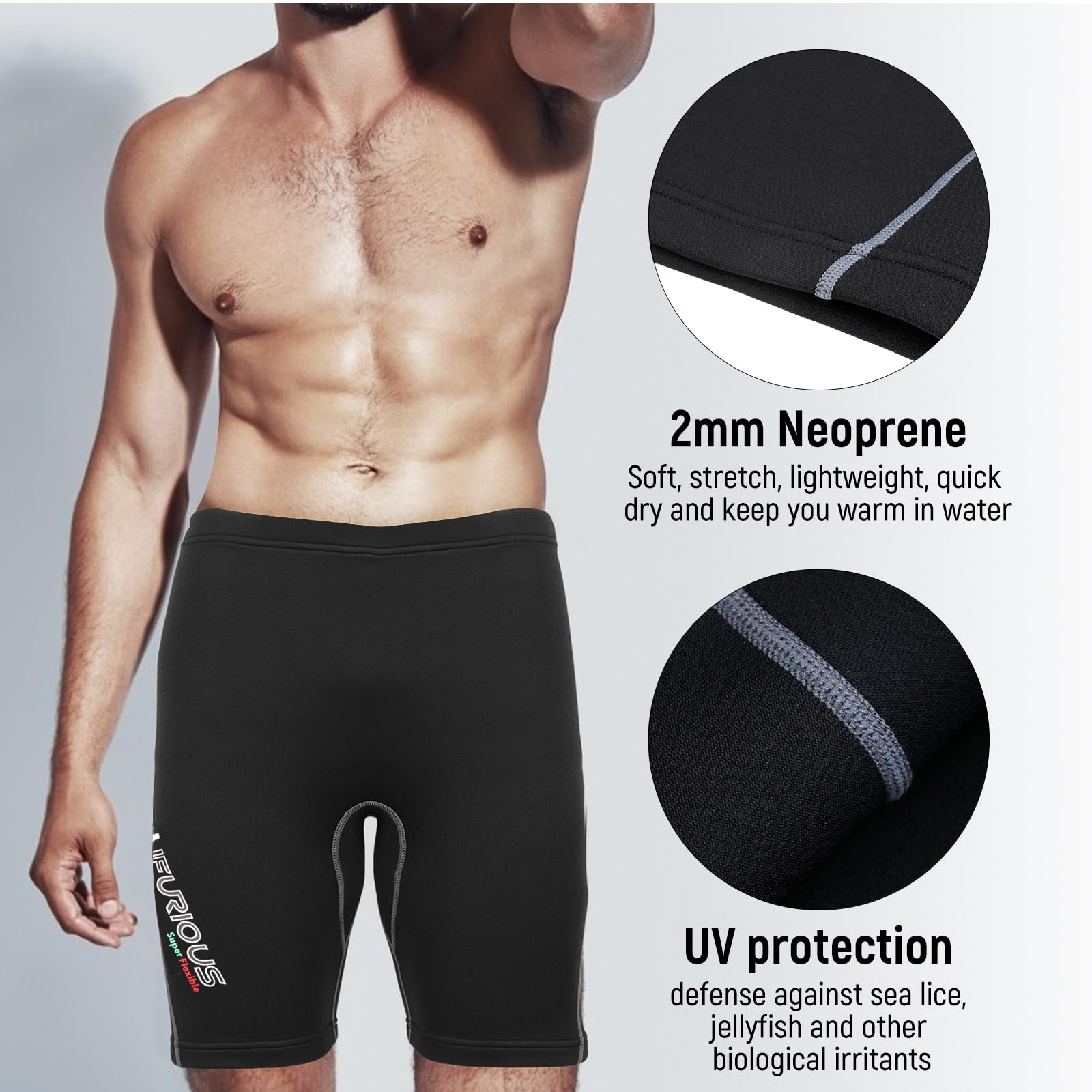 Sharplace Neopren Pants/Hose kurz Neoprenhose Sport im Wasser Shorts