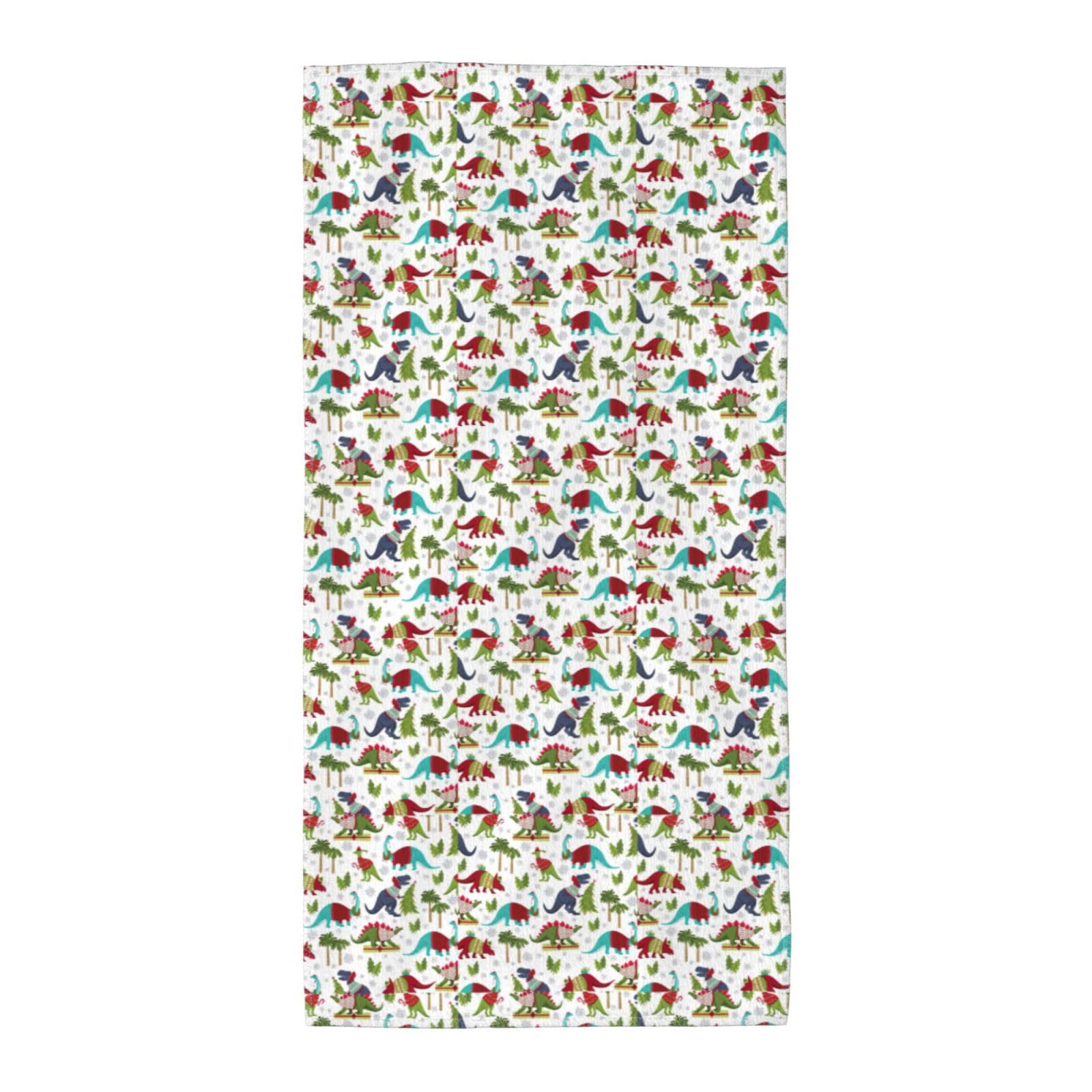 SDEGTHO Colorful Dinosaurs Fashion Printed Bath Towel High Water Absorption For Hiking Trip