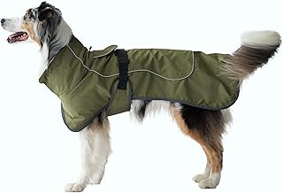 DOGOPAL Waterproof Dog Coat, Winter Coat & Dog Raincoat with Fleece Lining, Reflective and Windproof, Dog Raincoat for Small, Medium and Large Dogs, Perfect for Cold Weather (65) product image
