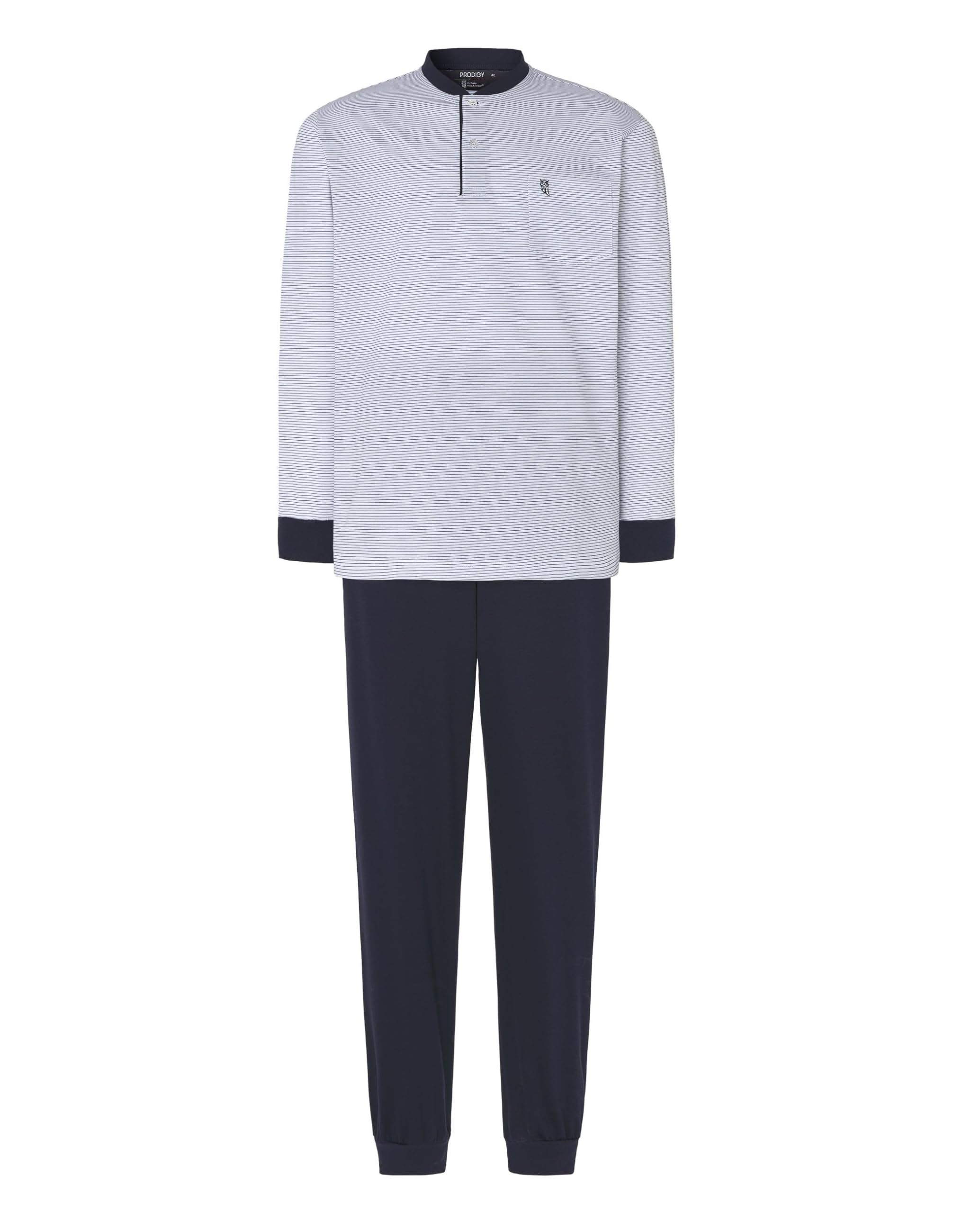 El Búho Nocturno Pigiama Uomo Inverno Velluto o Maglia Cotone Spesso Pigiama Classico Premium Made in Portugal