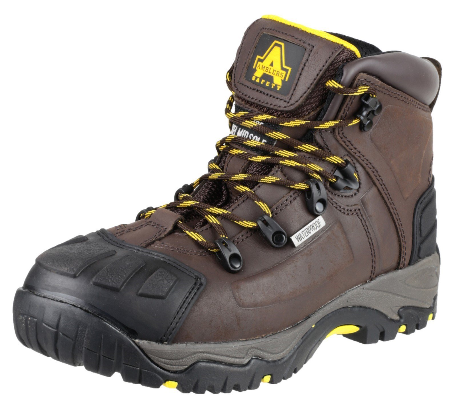 Amblers Safety Hombre FS39 Impermeable Bota De Seguridad Cordones Tope Reforzado