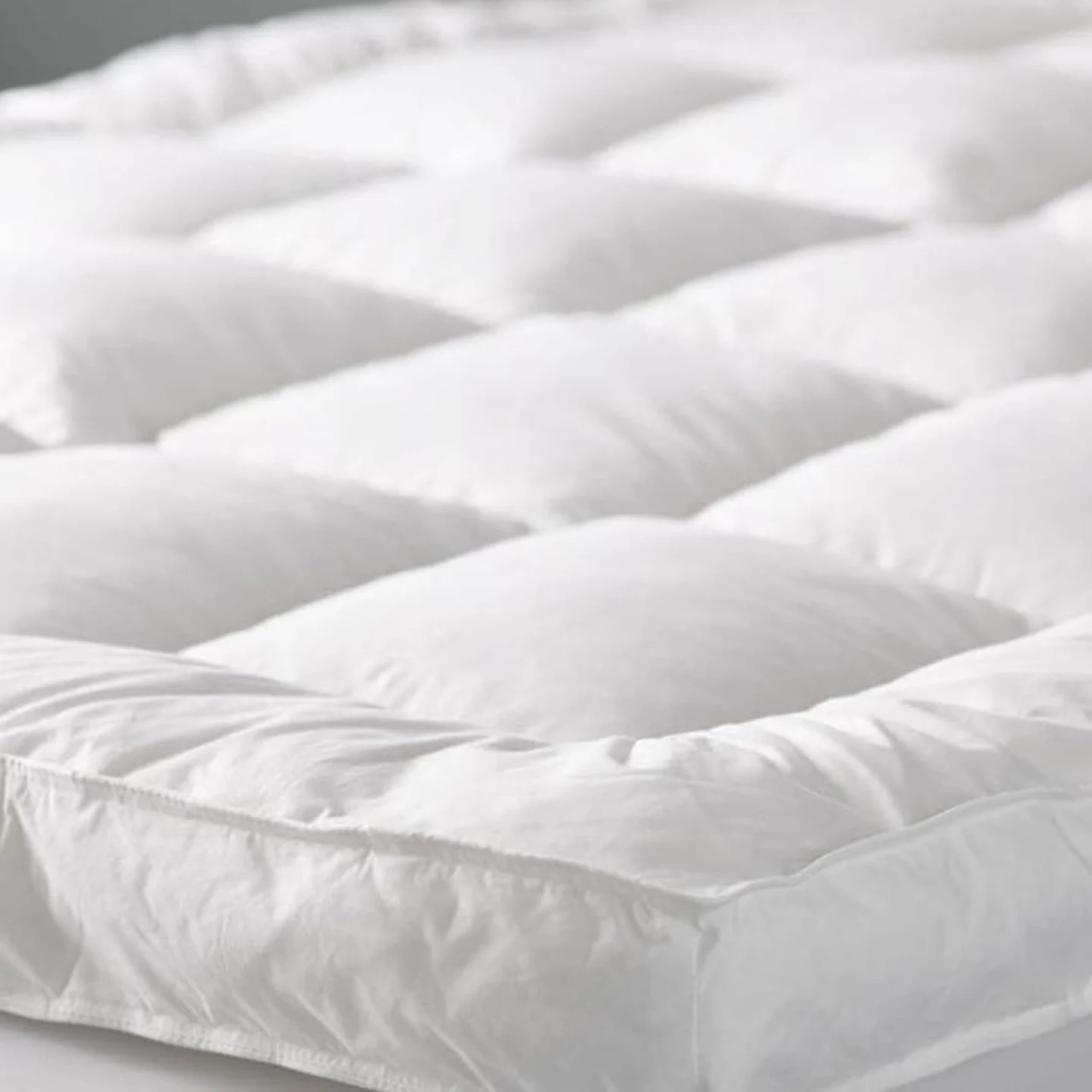 Mattress Topper 4 inch Deep Thick Quilted Super Soft Fluffy and Comfy All Bed Sizes (Double)