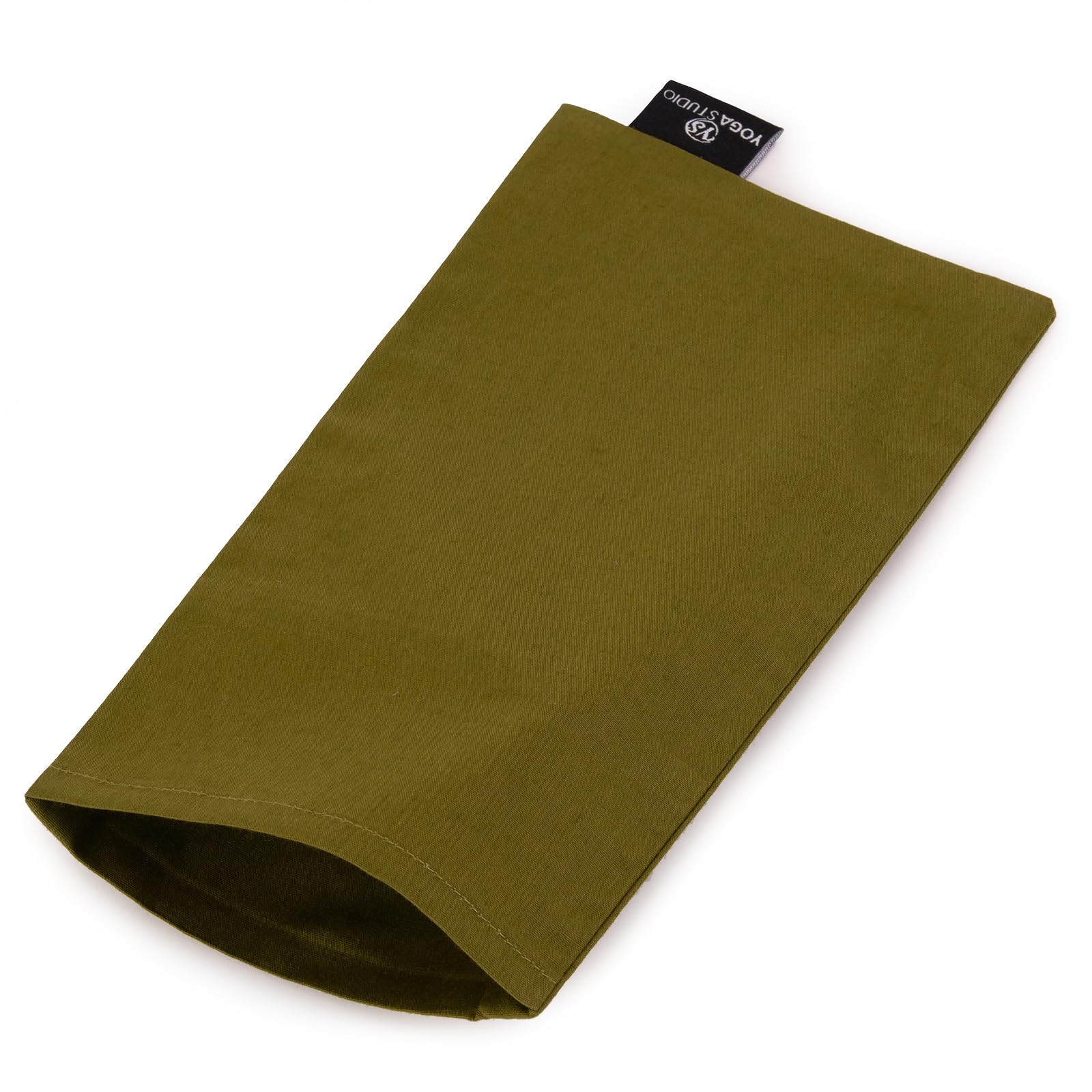Yoga Studio Eye Pillow Cover – 12cm x 23cm, Yoga Pillow Cover for Spa or Massage Therapists (Olive Green)