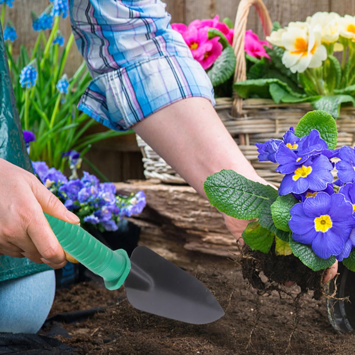 Kit de Herramientas de Jardinería de Acero Inoxidable