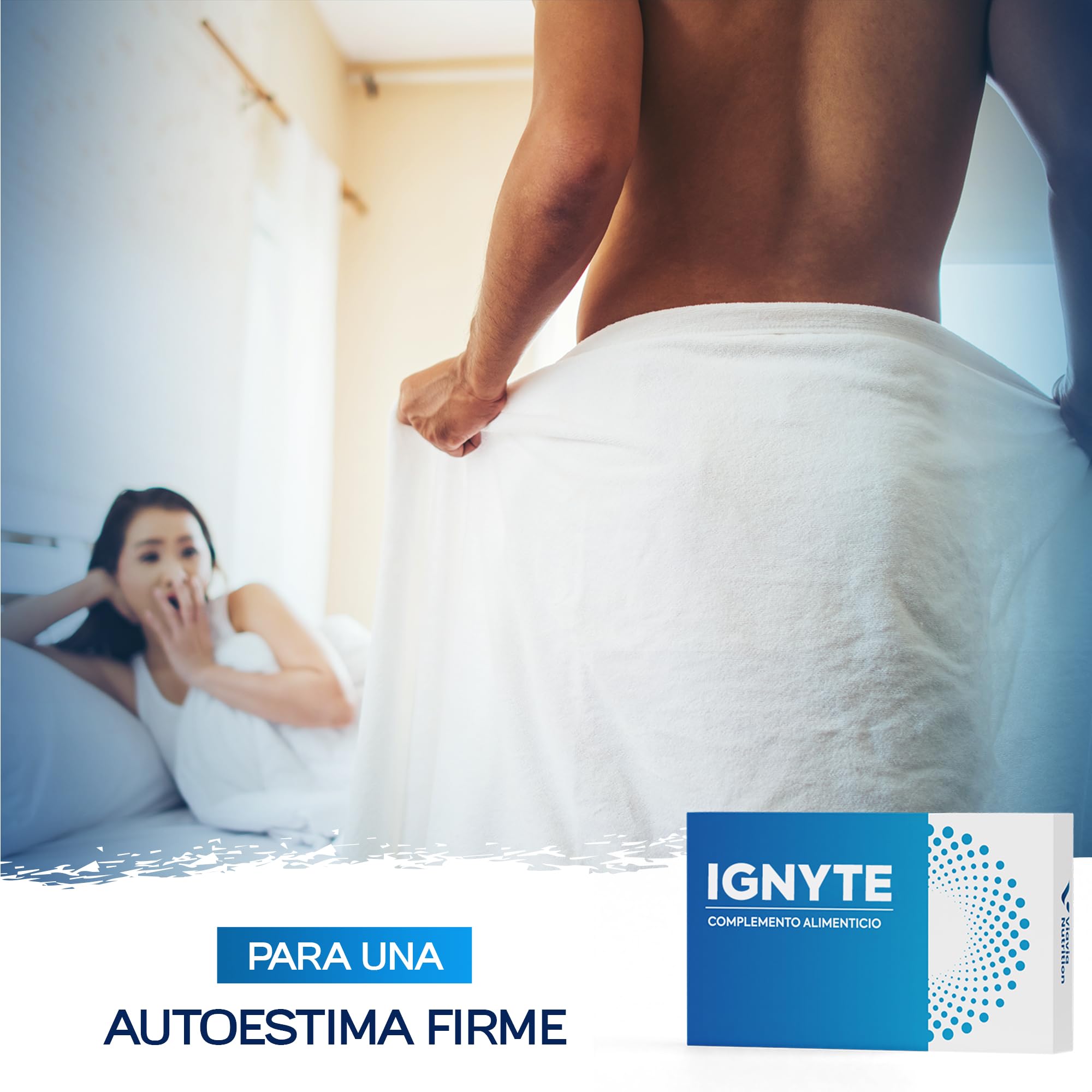 IGNYTE – Fórmula potente para hombres activos – Efecto rápido – Potenciador de rendimiento natural para la energía y la resistencia – Con ginseng, arginina, citrulina y vitamina C – 10 unidades
