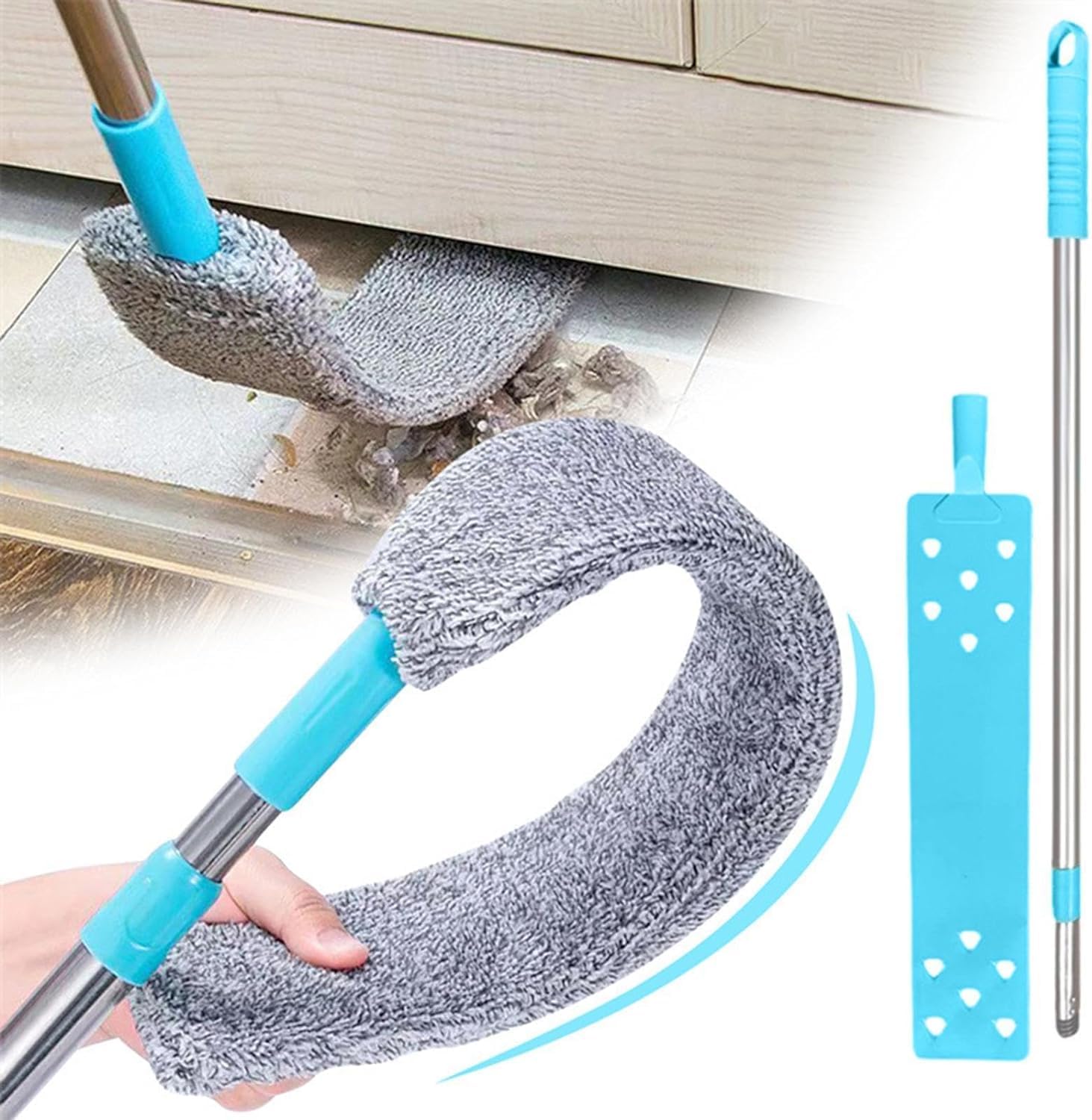 AARUX Gap Dust Cleaner | Flexible Microfiber Retractable Hand Duster Cleaner | Cleaning High Ceiling Fans,Cobwebs, Blinds | Removable and Washable Gap Cleaning Brush for Home & Kitchen (Pack-1)